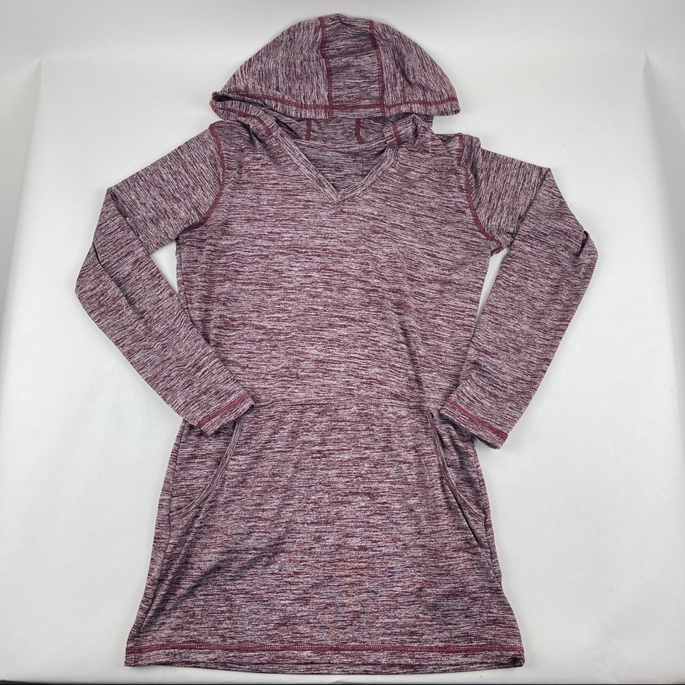 Baw Dry Teck Hoodie Womens Small Pink Striped Long Sleeve Pocket